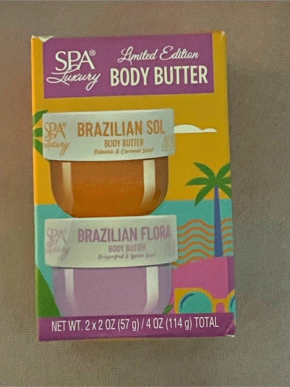 Spa Luxury Brazilian Sol & Brazilian Flora Body Butter Set Body Butter Set NWT